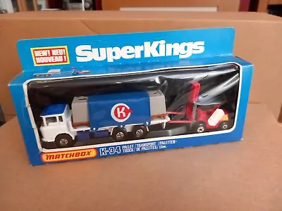Matchbox Superkings K-34 Pallet Truck  'k' - Boxed • £34.99