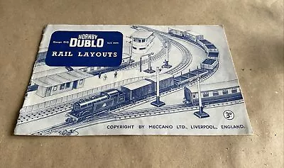 Hornby Dublo Gauge OO Rail Layouts Booklet  For 3 Rail Track -1954 • £8.99