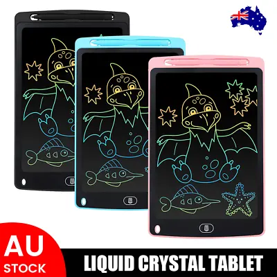 $7.99 • Buy 8.5  10  12  LCD Writing Tablet Drawing Board Colorful Doodle Handwriting Pad AU