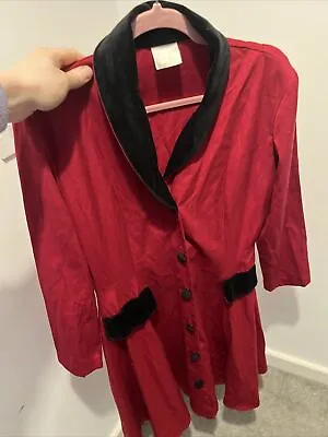Vintage Charlotte Halton Red Dress Size 14 • £25