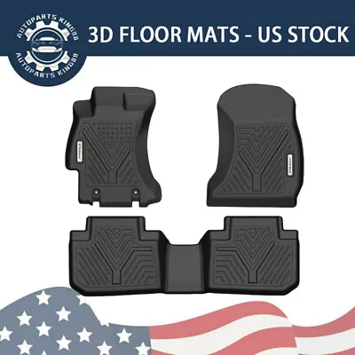 3D Mold Floor Mats For 2014-2018 Subaru Forester 1st & 2nd Row Waterproof Liners • $64.99