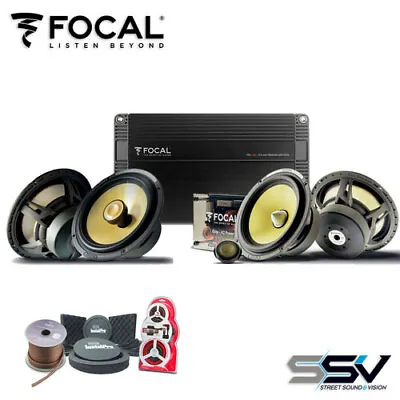 FOCAL 4 Channel Amplifier 6.5” Coaxial & Component Speakers Speaker Seal Kits  • $2309