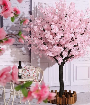 £126.54 • Buy Artificial Cherry Blossom Trees Handmade Light Pink Tree Indoor Outdoor