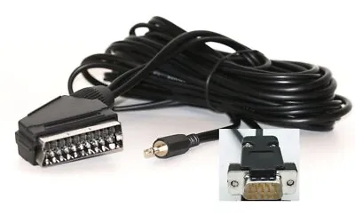 Acorn BBC A3000 Computer To SCART TV / Monitor Video Lead / Cable With Audio • £21