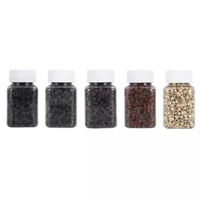 1000pcs Silicone Micro Hair Extension Beads – Feather Crimp Links • $6.96