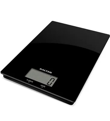 Salter Ultra Slim Digital Kitchen Scales Glass Wipe Clean Platform Weigh To 5KG • £12.99