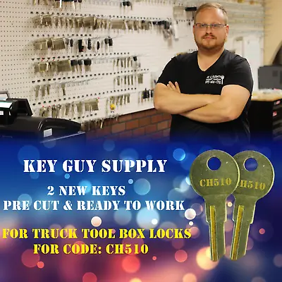 CH510 Keys. Pair Of Keys For Truck Tool Box Locks Pre Cut To Your Code.  CH510. • $5.99