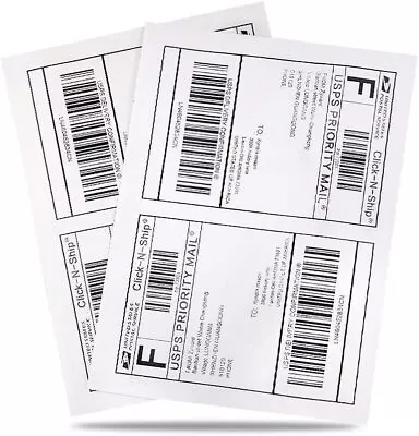 USA 50-40000 Adhesive 8.5x5.5 Shipping Labels FBA Ebay Mailing Label 2 Per Sheet • $15.93