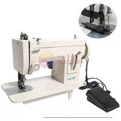 Heavy Duty Walking Foot Zigzag Stitch 7''inch Arm Leather Fur Sewing Machine • $512.88