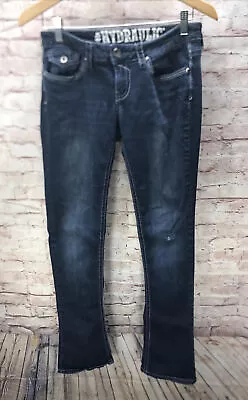 $15.04 • Buy #Hydraulic Women's Jeans Size 5/6 Lola Curvy Embellished Pockets Distressed 