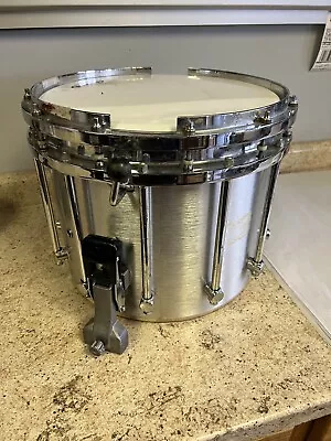 Yamaha 14  SFZ Marching Band Snare Drum Brushed Silver Missing Bottom Hoop As Is • $175