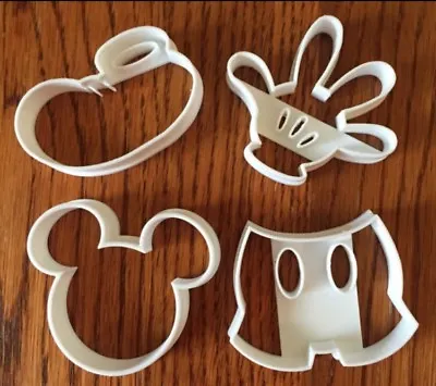 Mickey Mouse Cookie Cutter Cookie Cutter Mickey Mouse PDZ 5cm 4pcs + 3 Fingerprints • £12.91