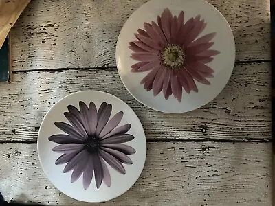 ISAAC MIZRAHI For Target Floral Plates 9” Set Of 2 • $40