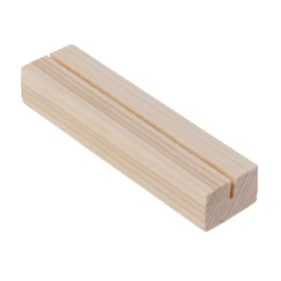 Wooden Table Number Stands Display Sign Holder Place Card Clip For Office Desk • £5.64