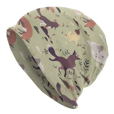 $14 • Buy Patterns Fox Skullies Beanies Hat Smart Animal Unisex Caps Adult Dual-Use Bonnet