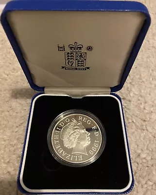 2000 Royal Mint .999 Fine Silver Proof UK Millennium Five Pounds £5 Coin | COA • £35