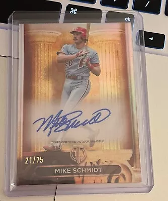 2024 Topps Tribute Mike Schmidt Pillars Of The Game On-Card Auto 21/75 Phillies  • $34.24