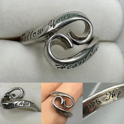 Lovely Kimberley Selwood ‘ Follow Your Heart And Dreams ‘ Ring 925 Silver QVC • £28