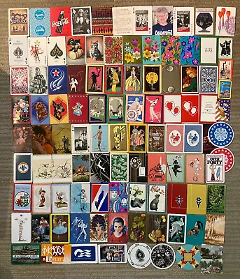 Lot Of 103 Vintage Single Swap Playing Cards~Art Deco~Clown~Women~Aces~Jokers+ • $12.99