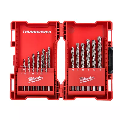 £27.99 • Buy Milwaukee 4932352374 Thunderweb 19-Piece HSS-G Metal Drill Bit Set