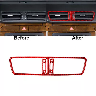 For Volkswagen Passat Red Carbon Fiber Car Center Air Vent Outlet Cover Trim 3* • $16.29