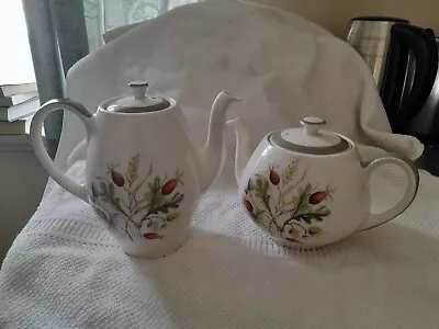 Alfred Meakin Matching Coffee And Tea Pots In Lovely Floral Design.  • £5