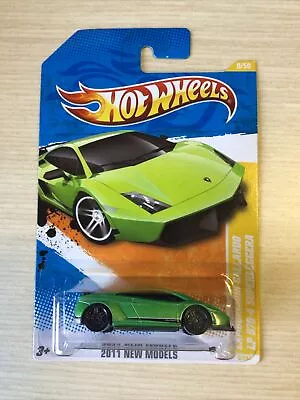 Hot Wheels 2011 New Models Lamborghini Gallardo LP 570-4 Superleggera Green • $12