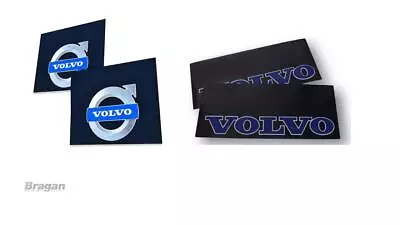 Mud Flaps For Volvo Truck Front & Rear UV Rubber Shield 4pc Mud Guards BLUE Set • $166.30