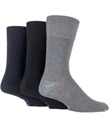 Men's Gentle Grip 3 Pair Pack Socks (Assorted Styles) • $11.13