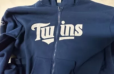 Minnesota Twins Full Zip Up Blue Hoodie Size XL • $18.87