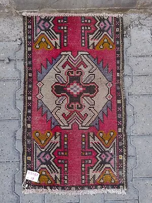 Antique Runner Rug Stairs Rug Vintage Turkish Small Kilim Handmade Rug Runner • $69.85