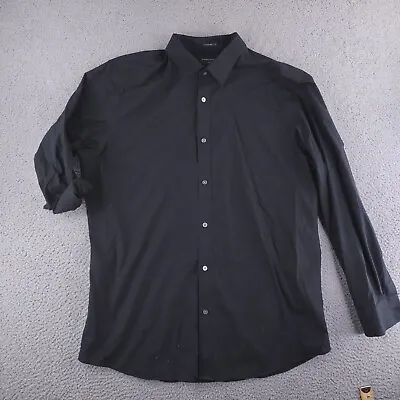 Banana Republic Shirt Mens XL Black Long Sleeve Work Button Up Casual Uniform • $14.95