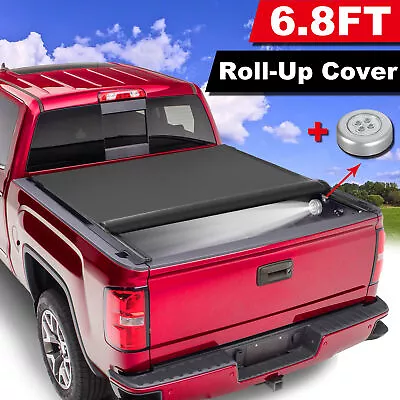 6.8FT Roll Up Truck Bed Tonneau Cover For 2017-2019 Ford F250 F350 Super Duty • $150.80