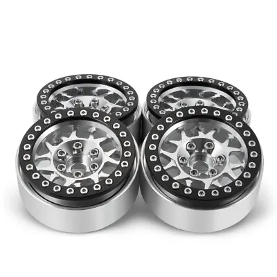 1/4/6Pcs 2.2  Beadlock Wheel Rim For 1/10 RC Axial SCX10 90046 RR10 Wraith Etc • £11.59