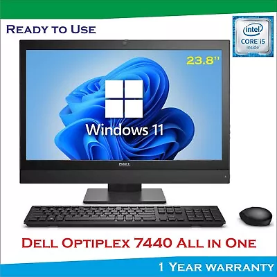 All In One Pc Dell Optiplex 7440 AIO 23.8   Core I5 6500 16GB RAM 1TB SSD Win 11 • £149.99