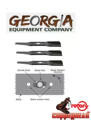 3 Replacement Blades 742p05086-L 742po5086 742-05086 54  MTD CUB CADET TROY BILT • $59.95