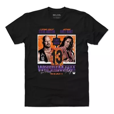 WWE WrestleMania 13 Bret  Hitman Hart Vs. Stone Cold Steve Austin XL Shirt New  • $50