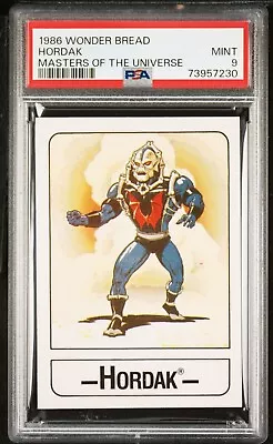 1986 Wonder Bread Masters Of The Universe MOTU Hordak - PSA 9 MINT • $4.02