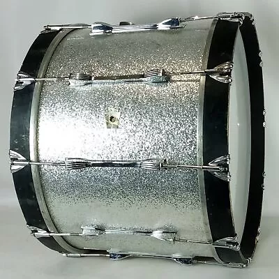 Ludwig 14x20 Bass Drum Maple Vintage 90s Monroe Silver Sparkle Concert/Marching • $345