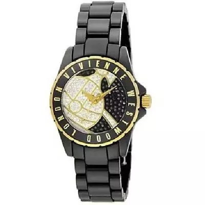 Vivienne Westwood Wrist Watch VV088SGDBK Black / Gold Bracelet Women Ladies • $422.77