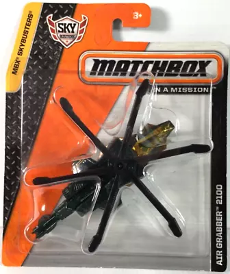 MATCHBOX SKY BUSTERS: AIR GRABBER 2100 HELICOPTER  (Green) MBX On A Mission 2013 • $15