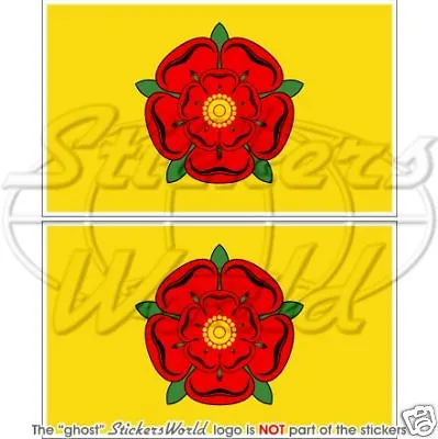 LANCASHIRE Flag Red Rose Of Lancaster UK Bumper Sticker • £4.17