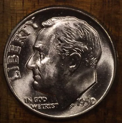 1950 P Roosevelt Dime CH BU LUSTER! 90% Silver US Coin From OBW Roll • $16.99