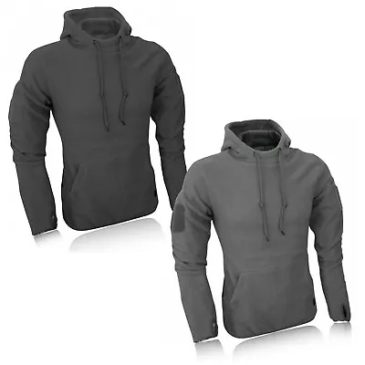 Tactical Fleece Hoodie Men's Military Army Fishing Security Police Hiking Jacket • £15.99