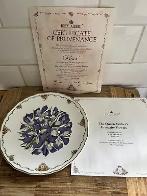 Royal Albert The Queen Mothers Favourite Flowers Plate Irises  • £10