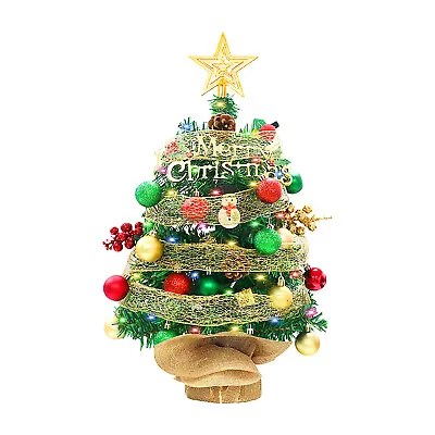 1.5FT  Tabletop Christmas Tree With  Powered  String  Y4M9 • $35.65