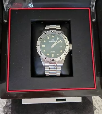 Jerome Lemars Rodin NH35 Automatic Silver Bezem Green Dial 44 Mm Stainless Steel • $150