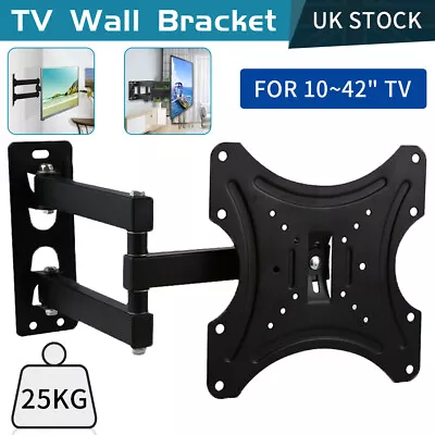 TV Wall Bracket Tilt Swivel Mount For 17 22 28 20 32 37 40 42 43 50 55 Inch  • £8.99