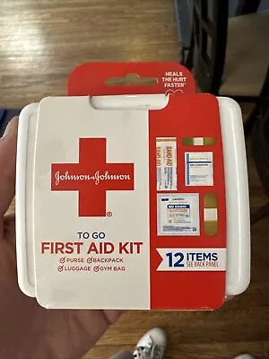 Johnson & Johnson First Aid To Go! Portable Mini Travel Kit Two 5-by-7.75-12pc • $0.99