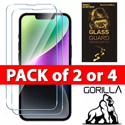 Tempered Glass Screen Protector For IPhone 15 13 12 14 Pro Max 11 XR SE Gorilla • £5.89